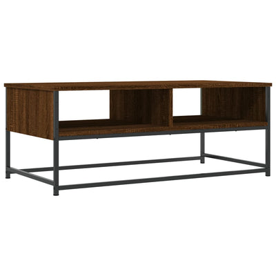 Sohvapöytä ruskea tammi 100x51x40 cm tekninen puu