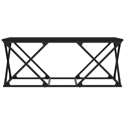 Sohvapöytä musta 100x49x40 cm tekninen puu