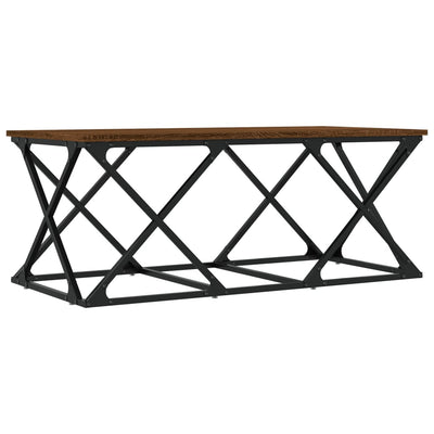 Sohvapöytä ruskea tammi 100x49x40 cm tekninen puu