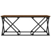 Sohvapöytä ruskea tammi 100x49x40 cm tekninen puu