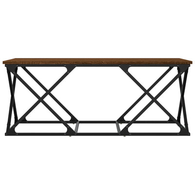 Sohvapöytä ruskea tammi 100x49x40 cm tekninen puu