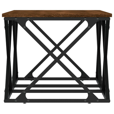 Sohvapöytä ruskea tammi 100x49x40 cm tekninen puu