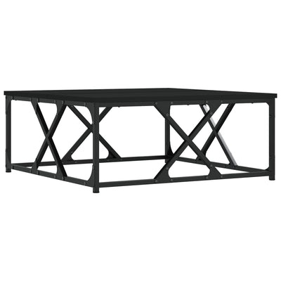 Sohvapöytä musta 70x70x30 cm tekninen puu