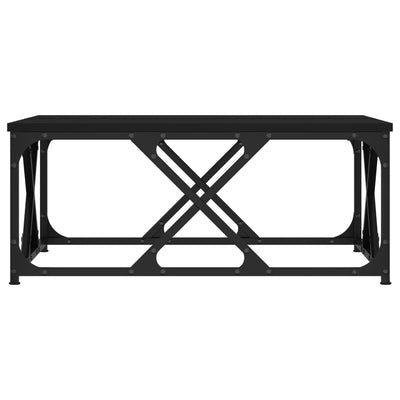 Sohvapöytä musta 70x70x30 cm tekninen puu