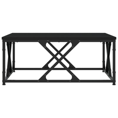 Sohvapöytä musta 70x70x30 cm tekninen puu