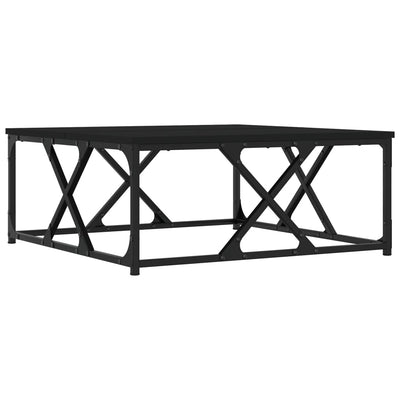Sohvapöytä musta 70x70x30 cm tekninen puu