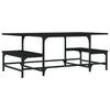 Musta sohvapöytä Tanzica 100x50,5x40cm (puinen)