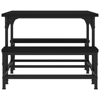 Sohvapöytä musta 100x50,5x40 cm tekninen puu