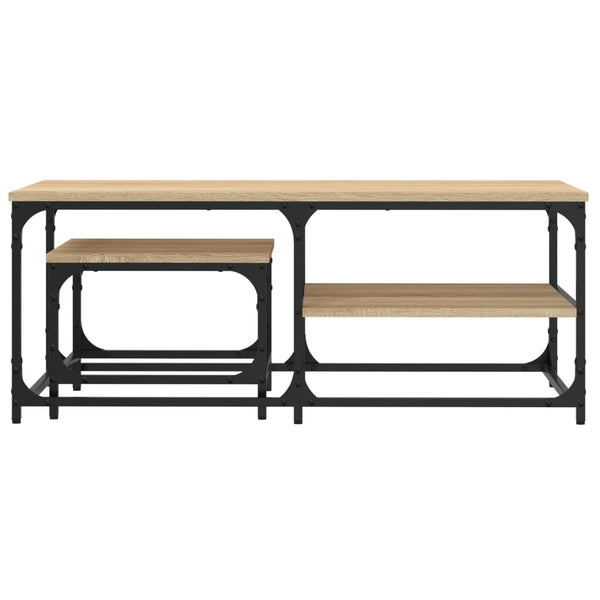 Sarjasohvapöydät Agatie (2 kpl sonoma-tammi puinen)