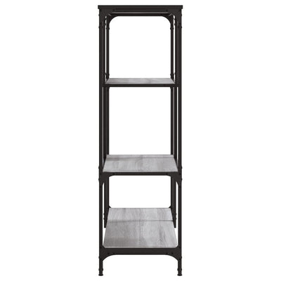 Kirjahylly harmaa Sonoma 81x36x115 cm tekninen puu ja teräs
