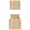 Seinähyllyt tangoilla 2 kpl Sonoma-tammi 60x16x14 cm