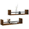 Seinähyllyt tangoilla 2 kpl savutammi 60x16x14 cm