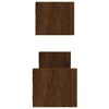 Seinähyllyt tangoilla 2 kpl ruskea tammi 60x16x14 cm