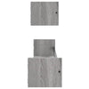 Seinähyllyt tangoilla 2 kpl harmaa Sonoma 80x16x14 cm