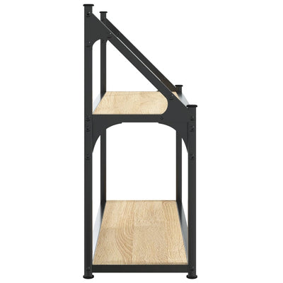 Seinähylly 2-kerrosta Sonoma-tammi 60x21x51 cm tekninen puu
