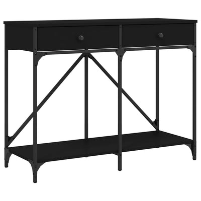 Konsolipöytä musta 100x39x78,5 cm tekninen puu