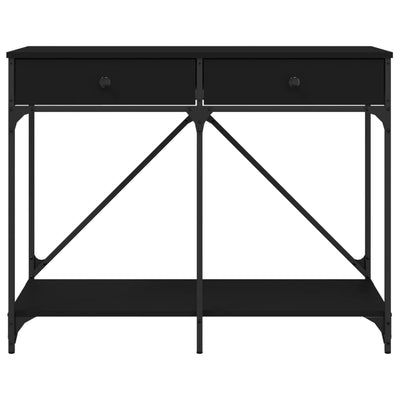 Konsolipöytä musta 100x39x78,5 cm tekninen puu
