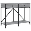 Konsolipöytä harmaa Sonoma 100x39x78,5 cm tekninen puu