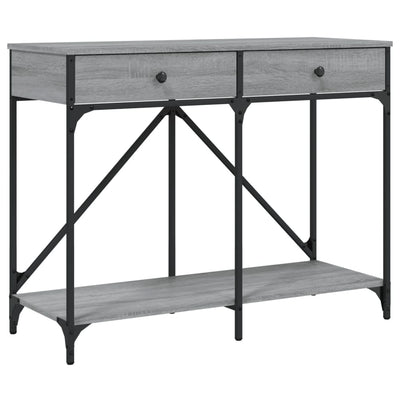 Konsolipöytä harmaa Sonoma 100x39x78,5 cm tekninen puu