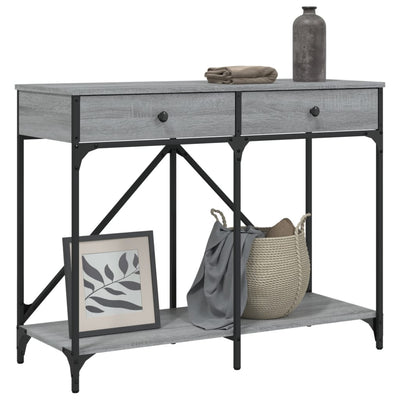 Konsolipöytä harmaa Sonoma 100x39x78,5 cm tekninen puu