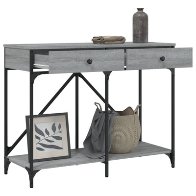 Konsolipöytä harmaa Sonoma 100x39x78,5 cm tekninen puu
