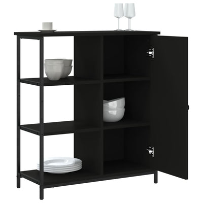 Senkki musta 70x30x80 cm tekninen puu
