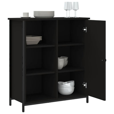 Senkki musta 70x30x80 cm tekninen puu