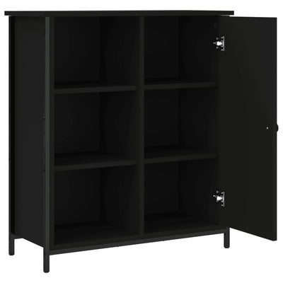 Senkki musta 70x30x80 cm tekninen puu
