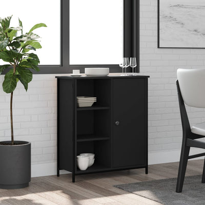 Senkki musta 70x30x80 cm tekninen puu
