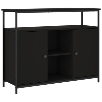 Senkki musta 100x35x80 cm tekninen puu