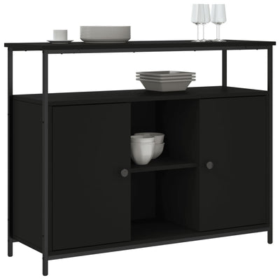 Senkki musta 100x35x80 cm tekninen puu