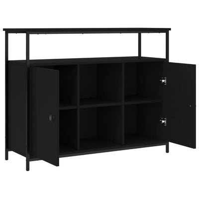 Senkki musta 100x35x80 cm tekninen puu