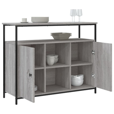 Senkki harmaa Sonoma 100x35x80 cm tekninen puu