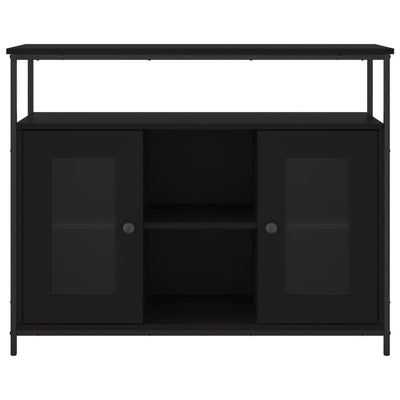 Senkki musta 100x35x80 cm tekninen puu