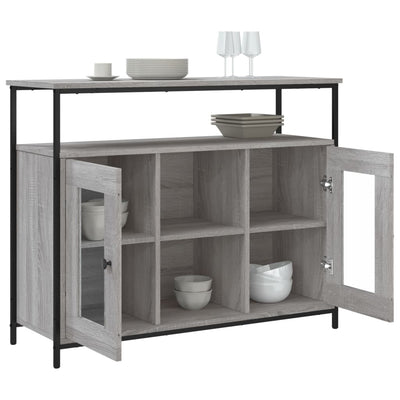 Senkki harmaa Sonoma 100x35x80 cm tekninen puu