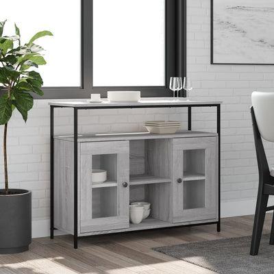 Senkki harmaa Sonoma 100x35x80 cm tekninen puu