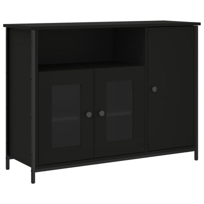 Senkki musta 100x35x75 cm tekninen puu