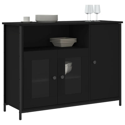 Senkki musta 100x35x75 cm tekninen puu