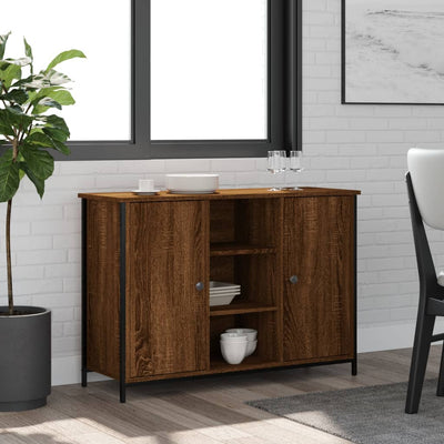 Senkki ruskea tammi 100x35x70 cm tekninen puu