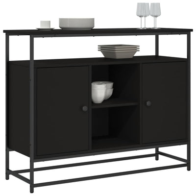 Senkki musta 100x35x80 cm tekninen puu