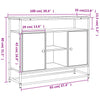 Senkki harmaa Sonoma 100x35x80 cm tekninen puu