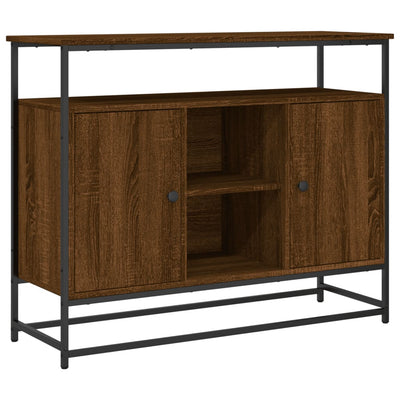 Senkki ruskea tammi 100x35x80 cm tekninen puu