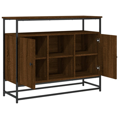 Senkki ruskea tammi 100x35x80 cm tekninen puu