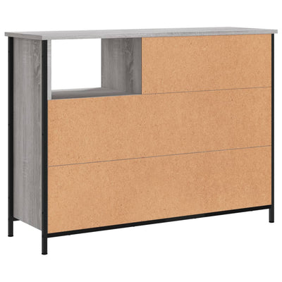 Senkki harmaa Sonoma 100x33x75 cm tekninen puu