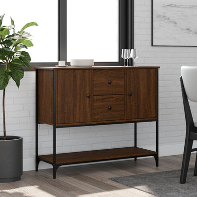 Senkki ruskea tammi 100x36x85 cm tekninen puu
