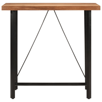 Baaripöytä 110x55x107 cm täysi akasiapuu ja rauta