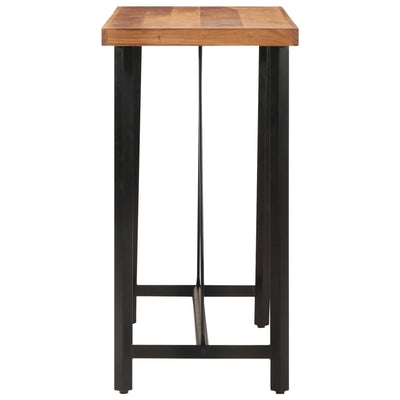 Baaripöytä 110x55x107 cm täysi akasiapuu ja rauta