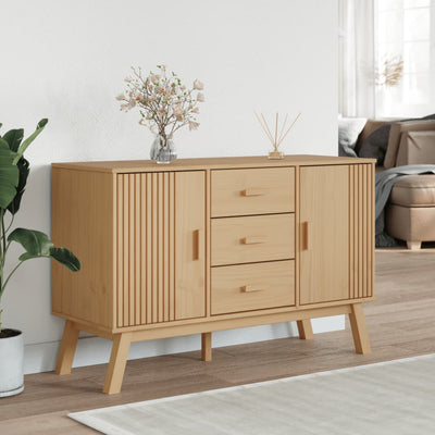 Senkki OLDEN ruskea 114x43x73,5 cm täysi mänty