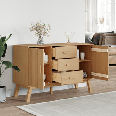 Senkki OLDEN ruskea 114x43x73,5 cm täysi mänty