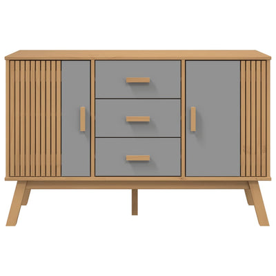 Senkki OLDEN harmaa ja ruskea 114x43x73,5 cm täysi mänty